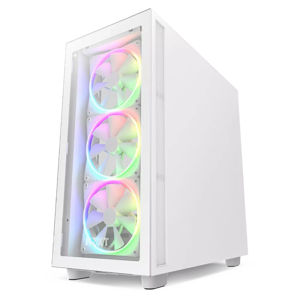 NZXT H7 Elite ATX Mid Tower | Gaming Case White in Abu Dhabi